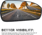 Passenger Right Side Power Heated Mirror Glass Compatible with Ford Fusion 2013-2020 Blind Spot Side View Convex Mirror Glass with Rear Holder Replace DS7Z17K707B DS7Z-17K707-B