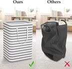 StorageRight Laundry Basket Hamper Large Collapsible Laundry Hamper with Easy Carry Handles，Freestanding Clothes Hampers for 