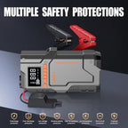 Jump Starter with Air Compressor, 5000A Battery Jumper Starter Portable (9.0 Gas/8.0L Diesel),150 PSI Tire Inflator, 12V