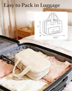 Makeup Bag, Travel Cosmetic bag, Toiletry Bag For Women, Make up Bag With Brush Storage, Hanging Toiletry Bag, Puffy Padded M