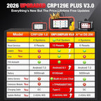LAUNCH CRP129E Plus V3.0 2026 OBD2 Scanner Diagnostic Tool, Full System Car Code Reader, 12 Reset Service