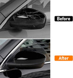 Compatible with Ford Escape SE/SEL Left Driver Side Mirror Cap Cover 2020 2021 2022 2023 2024, Glossy Black Side Door Rearview Mirror Cover Replacement WITHOUT turn signal light
