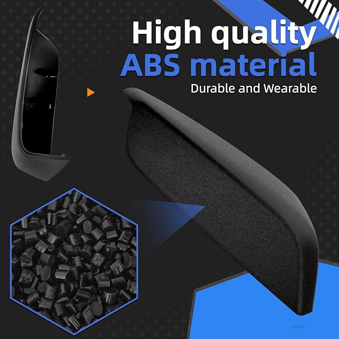 Passenger Side Mirror Cover Replacement for Chevrolet Chevy Malibu 2016 2017 2018 2019 2020 2021 2022 2023 2024 2025 - Right Side Mirror Covers, Rear View Mirrors Cap Accessories Textured