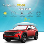 KMF 8pcs Thicken Sun Shades for Mazda CX-50 Accessories 2023-2026, Custom Full Window Sunshade Car Window Covers for Windshield Side Rear, UV Block and Blackout Privacy for Car Camping Outdoor