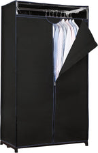 Simplify, Organizer, for Clothes and Accessories, Heavy Duty, Hanging Rod, Easy to Assemble in Black 36" Wide Portable Closet