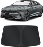 TINGLU Sun Shade for Hyundai Sonata 2021-2024 2025 2026 Kia K5/2020-2026 Accessories Windshield Sun Shade Window Shade UV Rays Protection Sun Visor Cover with Steering Wheel Sunshade Storage Bag