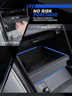 for Mazda MX-5 Center Console Organizer 2006-2014 Mazda MX-5 Miata NC Accessories Armrest Tray Middle Storage Box Insert Container Durable ABS Plastic