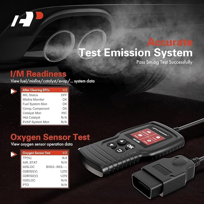 A-Premium AD100 Universal OBD2 Scanner Diagnostic Tool, Car Code Reader OBDII/EOBD/CAN Scan Tool, Check Engine