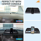 Aunginsy Center Console Dash Storage Tray with Mobile Phone Holder Compatible with Hummer H3 2005-2009, Car Dashboard Multi-Functional Phone Mount Storage Box Dash Organizer Tray Insert Accessories