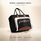 LOVEVOOK Teacher Tote Bag for Women,Laptop bag with Large Cup Holder,Work bag with Accordion File Organizer Pocket,Multi-Pock