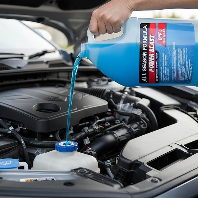 Power Blast Windshield Washer Fluid - All Season Formula, 0°F Protection | Removes Road Grime & Dirt, Ready to Use (1 Gallon)