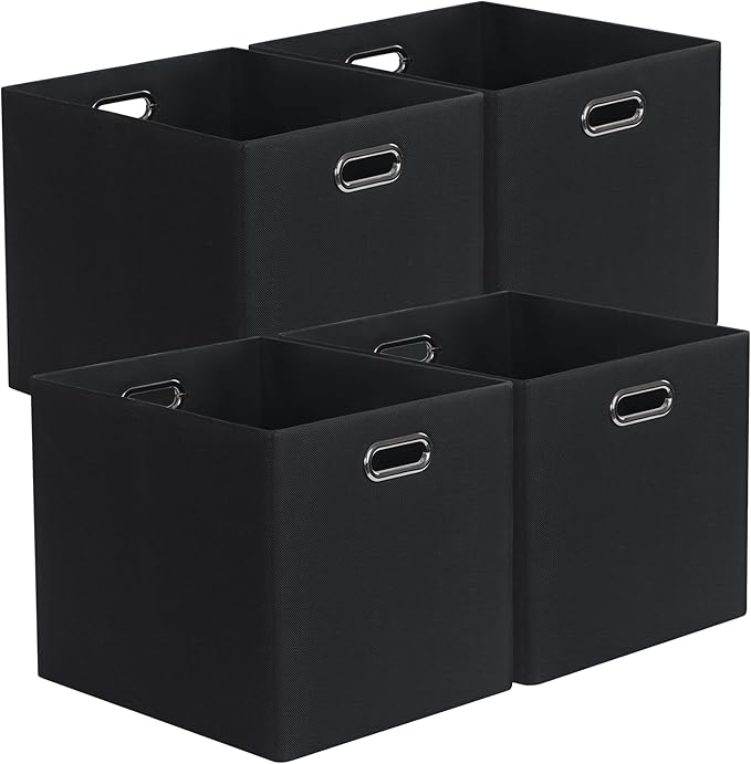 Posprica 3X Thicker Collapsible Storage Bins,13×15x13 Foldable Storage Cube Boxes Fabric Drawer for Closet Shelf Cabinet Book