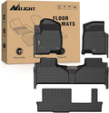 Nilight TPE Floor Mats for 2021 2022 2023 2024 2025 2026 Chevy Chevrolet Tahoe GMC Yukon Cadillac Escalade Bench Seating, All Weather Custom Fit Heavy Duty Floor Liners