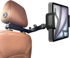 2026 Tablet Holder for Car Headrest [3 in 1 Sturdy Upgrade Extension Arm] 360° Rotating Adjustable for ipad Headrest Mount, for Most Tablets/Phones, Fit Larger Tablet (Short Side ≤11") - Black
