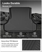 KIWI MASTER Cargo Mat for 2011-2023 Dodge Charger/Chrysler 300, Custom Fit All Weather Rear Cargo Liner, Heavy Duty TPE Tray Trunk Mat, Black