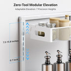 Pull-out Under Kitchen Sink Organizer, Metal Functional Under Sink Organizer, Height Adjustable Under Bathroom Sink Organizer