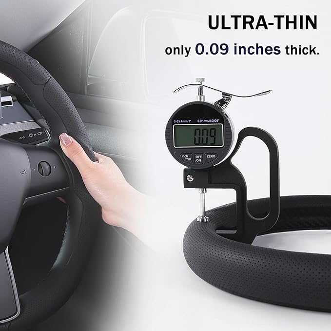 Steering Wheel Cover for Tesla Model 3(2017-2023) Model Y(2020-2024), Steering Wheel Accessories for Tesla Model 3/ Y