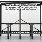 Portable Foldable Wardrobe Closet with Cover – Freestanding Clothes Rack for Bedroom, Metal Garment Organizer with Hanging Ro