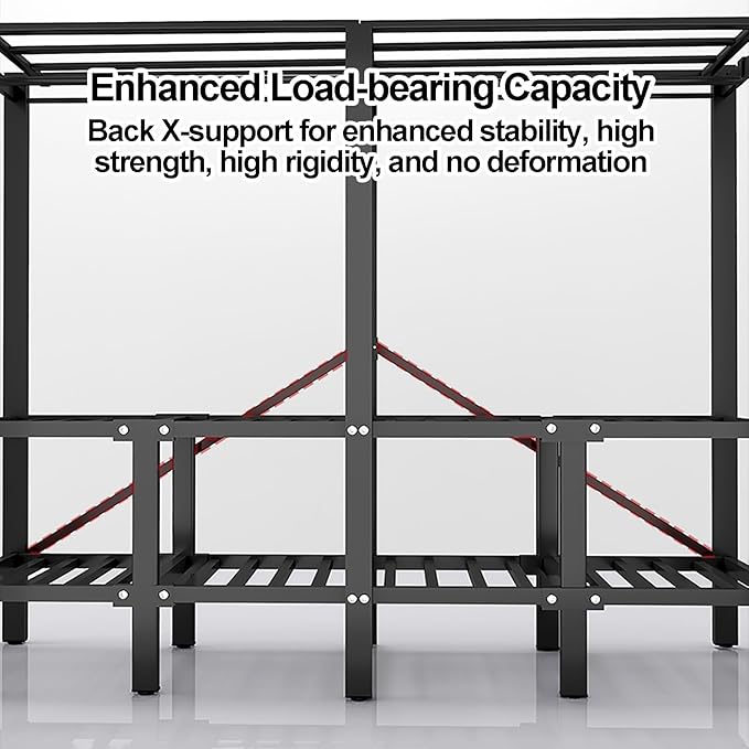 Portable Foldable Wardrobe Closet with Cover – Freestanding Clothes Rack for Bedroom, Metal Garment Organizer with Hanging Ro