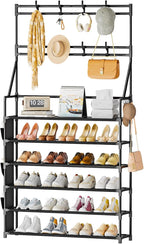 OYREL Shoe Rack 6 Tier Shoes Organizer 24-30 Pairs Shoe Racks for Closet Front Door Entrance Large Capacity Space Saving Shoe