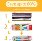 7 Pcs Compression Packing Cubes for Travel, Waterproof Suitcase Luggage Backpack Organizer with Toiletry Bag Travel Essential