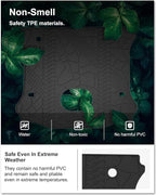 KIWI MASTER Cargo Mat for 2015-2018 Jeep Wrangler JK, OEM Replacement 82214404, Custom Fit All Weather Rear Cargo Liner, Heavy Duty TPE Tray Trunk Mat, Black