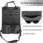 Molle Seat Back Organizer Molle Panel with Truck Gun Rack Tactical Seat Covers for Car Seat Protector Universal Fit SUV Truck Pickup F150 F250