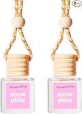 COOLGIRLCANDLES Snow Pixie Car Hanging Fragrance Oil Diffuser for Essential Oils, Long Lasting Car Diffuser Bottle