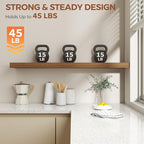 Dreamland 48 Inch Floating Shelves for Wall,8 Inch Deep Floating Shelves,48" W x 8" D Wall Shelves for Bedroom,Living Room,Ki