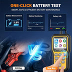 BluSon YM319 OBD2 Scanner Diagnostic Tool with Battery Tester, Check Engine Fault Code Reader with Live Data, Cloud Printing,