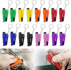 16 Pcs Car Window Breaker Seatbelt Cutter- 3 in 1 Glass Breaker Portable Emergency Escape Tools to All Car Applicable Accesso