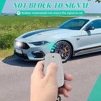 2 Pcs Silicone Key Fob Cover for Ford with Keychain, Soft Key Case Shell Full Protection for Explorer Fusion Escape Edge Expe