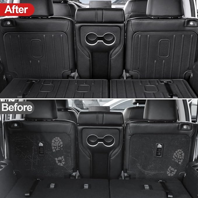 Backrest Mat Compatible with 2023-2025 2026 Honda Pilot Accessories, 2nd Kick Mats for 2022-2026 Acura MDX Accessories
