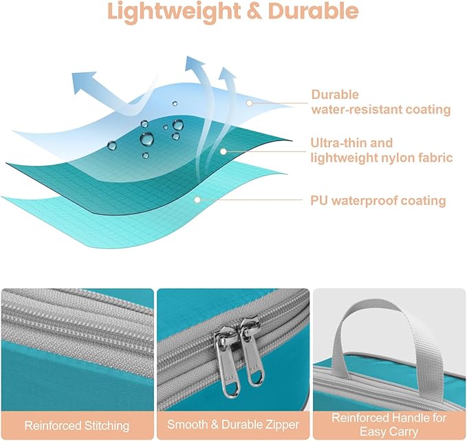 Cambond Compression Packing Cubes for Travel - Lightweight Expandable Travel Bags Luggage Organizers Travel Essentials Compre
