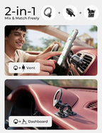 LISEN for MagSafe Car Mount, [Upgrade 2026 Ultra Magnets] Magnetic Phone Holder for Your Car Cell Phone Holder Mount for Air Vent Car Accessories for Men Women fit iPhone 17 16 15 14 13 12 Pro Max