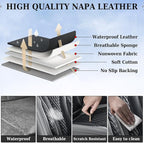 Coverado Car Seat Covers, Back Car Seat Cover, 3-Pieces Leather Seat Cover, Luxury Car Seat Cushion, Luxury Seat Cover Seat P