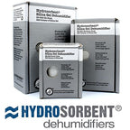 HYDROSORBENT Silica Gel Dehumidifier (200gm - 2 Pack) - Silica Gel Packets w/Built-in Color Changing Indicator for