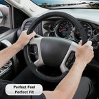 Steering Wheel Cover for Chevy Silverado 1500 GMC Sierra 1500 2007-2013/2500 3500 Chevrolet Tahoe Suburban Yukon (Yukon XL) 2007-2014/ Traverse 2009-2017/ GMC Sierra 2500HD 3500HD 2008-2014