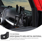 Linskip Door Cup Holder Expander Compatible with Jeep Wrangler JK JKU 2011-2017, 2 in 1 Multi-Function Cell Phone Mount for Jeep JK Interior Accessories(Black)