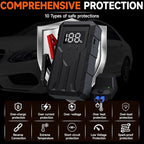 Jump Starter 4000A Peak, Portable Car Battery Jump Starter for 9L Gas 8L Diesel Engines, Power Pack with LED Flashlight, USB