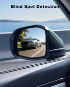 Driver Side Mirror Glass Left Fit for Hyundai Ioniq 2017-2022 Elantra 2017-2019, Blind Spot Detection and Heated Mirror Glass
