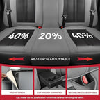 FREESOO Car Seat Covers Full Set, Black Gray Waterproof Car Seat Cover, Leather Seat Covers for Trucks, Luxury Car Seat Cover