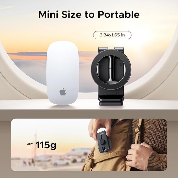 UGREEN Airplane Phone Holder for Magsafe Air Plane Travel Essentials Magnetic Phone Mount Compatible with iPhone 17 Air 16 15 14 Plus 13 12 Pro Max Mini Magsafe Case, Handsfree for Long Flight Flying
