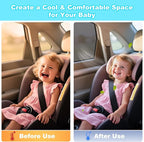 XCBYT CRV Window Shades for 2017-2022, 4PCS Side Window Sun Shades with Breathable Mesh, Magnetic Car Window Covers for Baby & Privacy, UV Protection & Heat Insulation