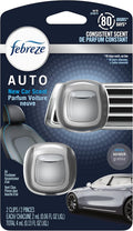 Febreze Car Vent Clip Air Freshener, Odor Eliminator for Up to 30 Days Freshness, 2 Clips (New Car)