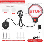 Garage Parking Sensor, Adjustable Garage Car Stop Indicator with Red/Yellow/Green LED Display, Set Stop Distance 6"–6 Ft, Bat