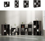 Signature Design by Ashley Piperton 4 Cube Storage Organizer or Bookcase, Charcoal