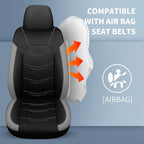 Seat Covers,Sport and Breathable Seat Covers,Anti-Slip Universal Fit Car Seat Covers Full Set for Cars Sedans SUV and Truck(F