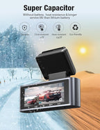 OMBAR Dash Cam Front and Rear 5G WiFi, Dash Cam 4K/2K/1080P+1080P, Dash Camera for Cars with 3.18" LCD Screen, Dashcam Car Ca