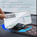 DDRIC Multifunction Car Anti-Slip Mat, Auto Universal Phone Holder, Rotatable Anti Skid Car Dashboard Pad with Temporary Park